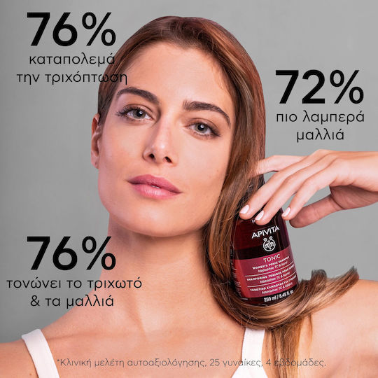 Apivita Tonic Σαμπουάν κατά της Τριχόπτωσης για Όλους τους Τύπους Μαλλιών 250ml