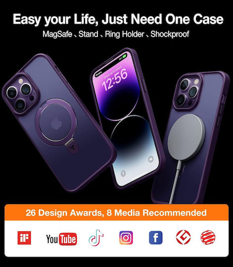 Torras Back Cover Silicone Purple (iPhone 14 Pro)