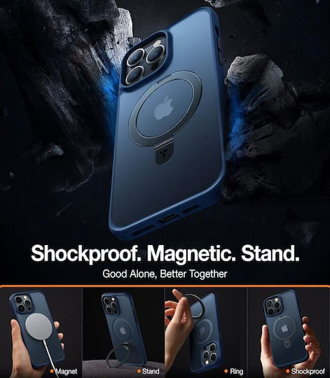 Torras Back Cover Silicone Navy Blue (iPhone 15 Pro)