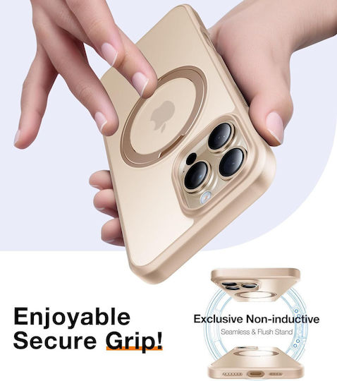 Torras Back Cover Σιλικόνης Χρυσό (iPhone 16 Pro Max)