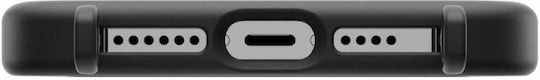 Mageasy Roar M With Strap Back Cover Silicone with Strap Black (iPhone 15 Pro Max)