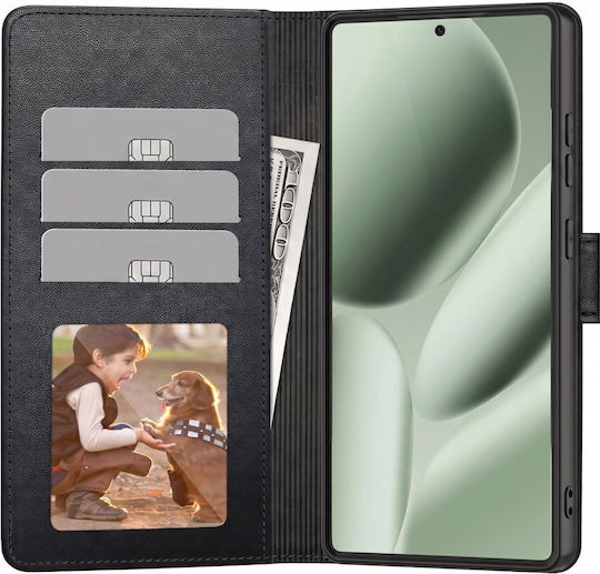 Tech-Protect Matte Brieftasche Synthetisches Leder / Silikon Schwarze (Google Pixel 11)