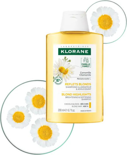 Klorane Camomille Blonde Σαμπουάν Διατήρησης Χρώματος για Βαμμένα Μαλλιά 400ml