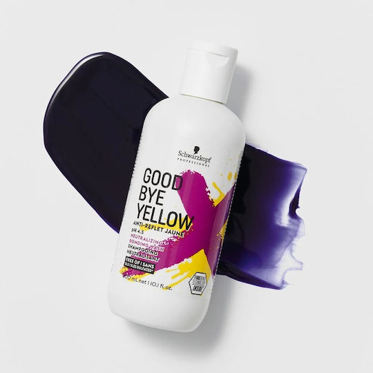 Schwarzkopf Good Bye Yellow Sampon Reconstrucție/Hrană și Volum pentru Păr Vopsit 300ml