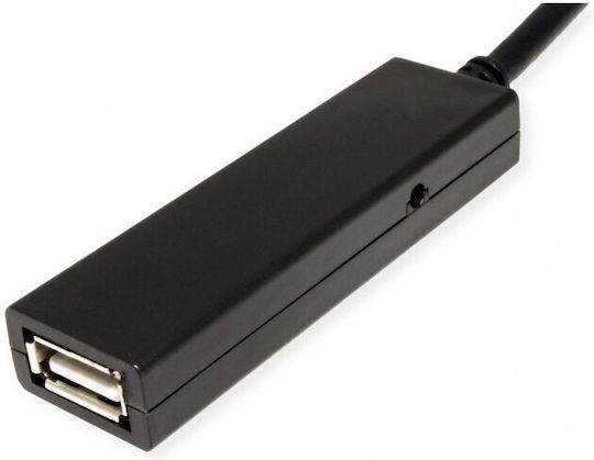 Roline Value Kabel 12.99.1114 Von Usb C M Nach Usb A F 20m Schwarzes