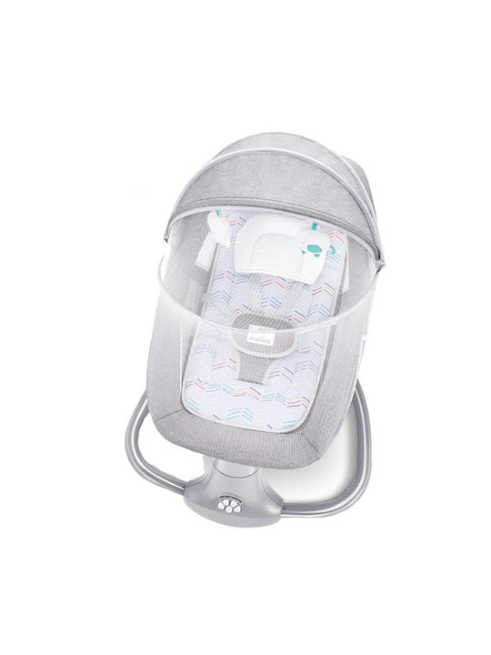 Balansoar Electric Pentru Bebeluși Cu Muzică Albastru Pentru Copil Până La 15kg