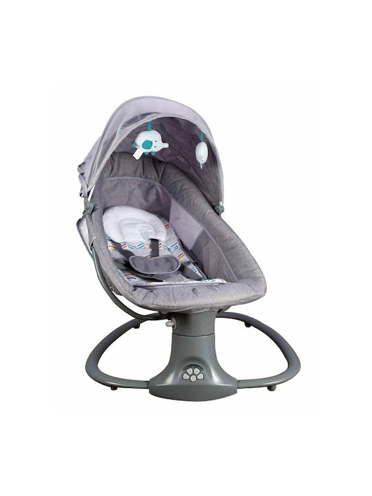 Balansoar Electric Pentru Bebeluși Cu Muzică Albastru Pentru Copil Până La 15kg