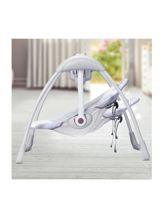 Relax Manual pentru Bebeluși Leagăn cu Muzică Gri pentru Copil până la 9 kg