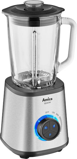 Amica Mixer mit Glas Kanäta 1,5 l 1500W Grau 1144677