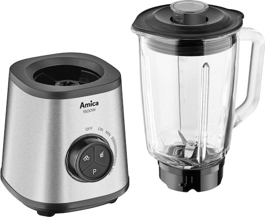 Amica Mixer mit Glas Kanäta 1,5 l 1500W Grau 1144677
