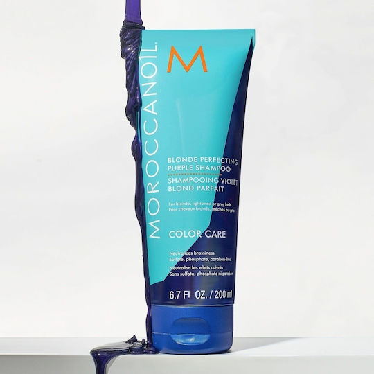 Moroccanoil Blonde Perfecting Shampoos Shine for Coloured Hair 200ml