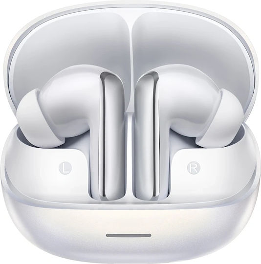 QCY MeloBuds N65 Bluetooth Handsfree Headphones with Sweat Resistance and Charging Case White