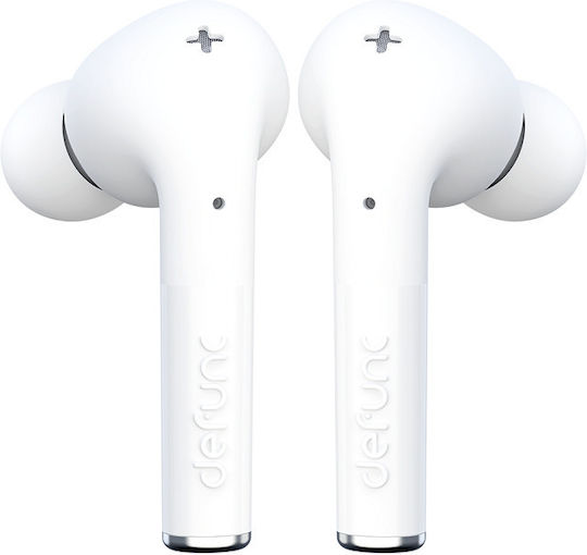 Defunc True Gaming In-Ear Bluetooth-Freisprecheinrichtung Kopfhörer mit Schweißresistenz und Ladeetui Weiß