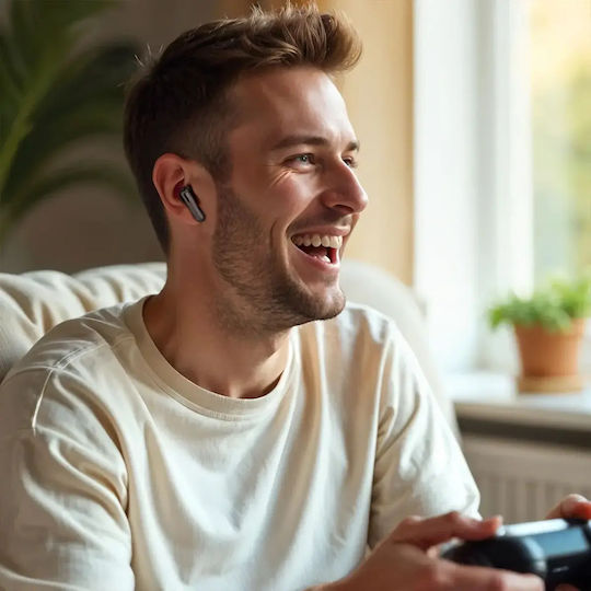 AmazingThing Luxe In-ear Bluetooth Handsfree Earphones with Sweat Resistance and Charging Case Black