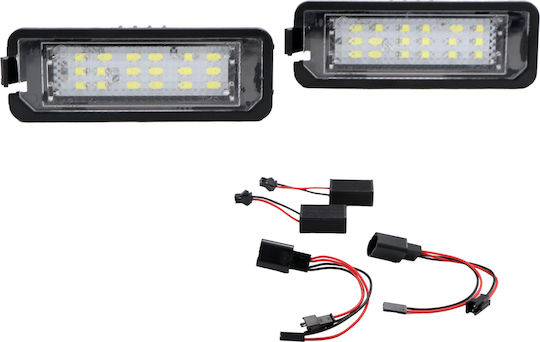 LED License Plate Lights Volkswagen Golf 4,5,6,7 Polo 6R Passat 3C CC 2009 2 Pieces