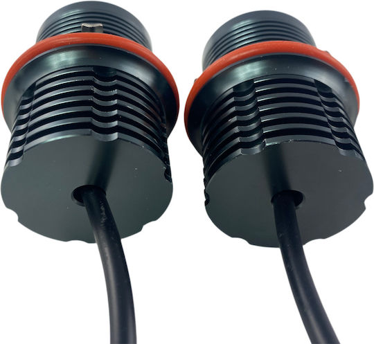 20w Led Γνήσια Angel Eyes Bmw E39 E60 E53 X5 E65 E87 E63 Λευκό 2τμχ