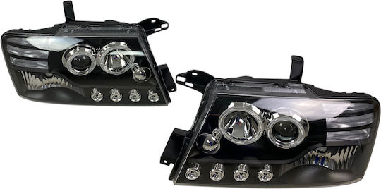 Front Lights Angel Eyes for Mitsubishi Pajero 2pcs