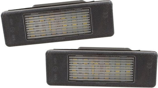 Peugeot 307 308 407 607 807 Expert Led License Plate Lights 2 Pcs Set