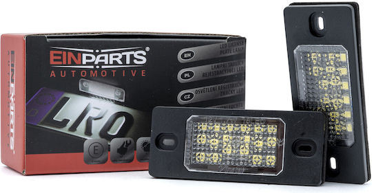 Einparts Volkswagen Golf License Plate Lights LED Set 2 Pieces