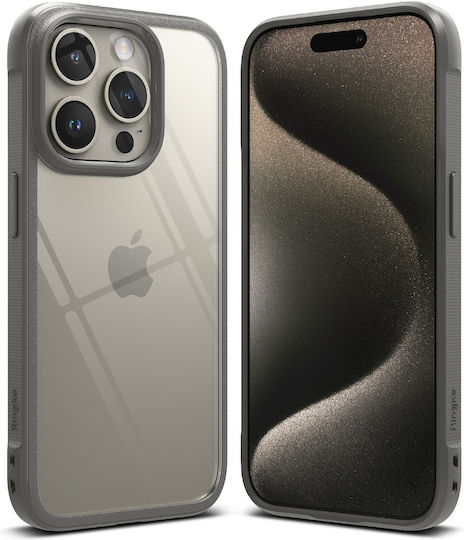 Ringke Fusion Bold Back Cover Plastic / Silicone Gray (iPhone 15 Pro Max)