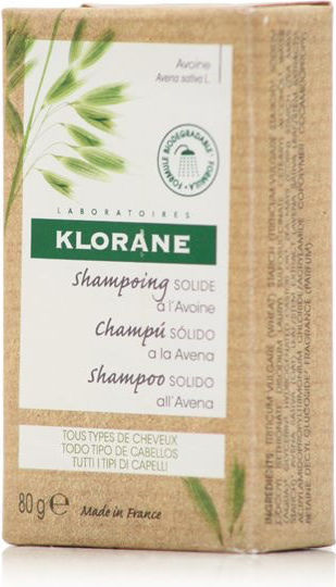 Klorane a l' Avoine Solid Shampoos for Sensitive Scalp for All Hair Types 80gr