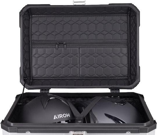Black One Motorcycle Top Case Aluminum 65lt Silver