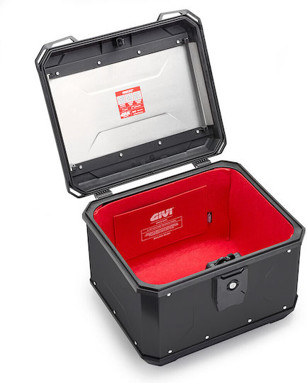 Givi 2 Alpina Portbagaj Motocicletă Monolock din Aluminiu 44 l Negru