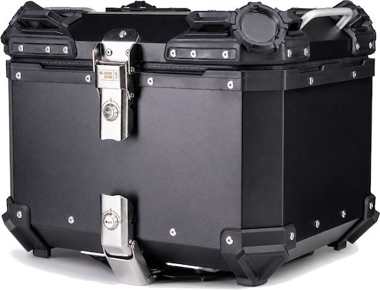 Black One Motorcycle Top Case Aluminum 45lt Black