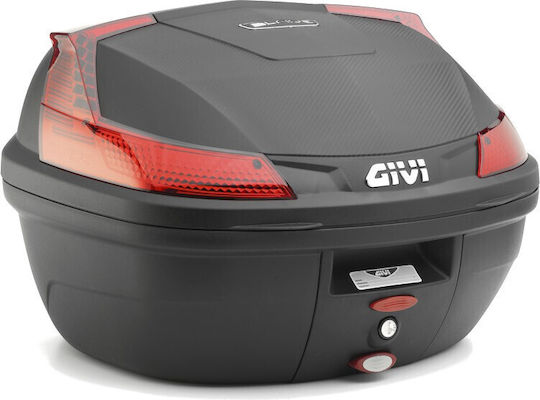 Givi Blade Monolock Motorcycle Top Case With Red Reflectors 37lt Black