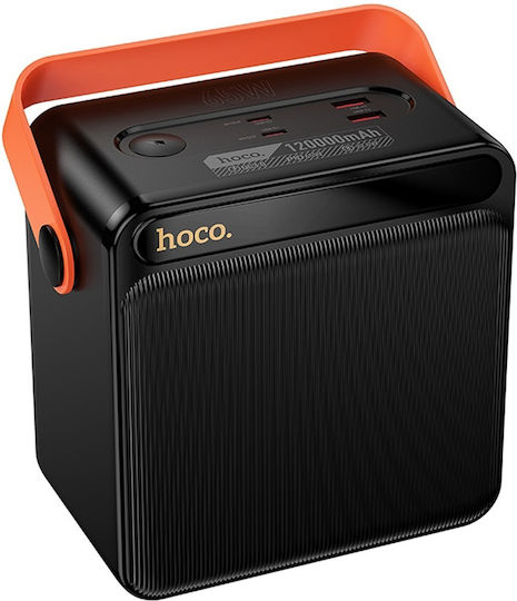 Hoco DB101A Power Bank 120000mAh 65W mit USB-A Ausgangsanschlüsse Schnellladung Schwarz