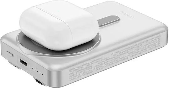 Wiwu P056 MagSafe Power Bank 10000mAh 20W Power Delivery / Quick Charge Ασημί
