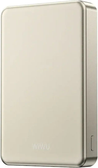 Wiwu P15-1 MagSafe Power Bank 10000mAh 15W Stromlieferung Gold