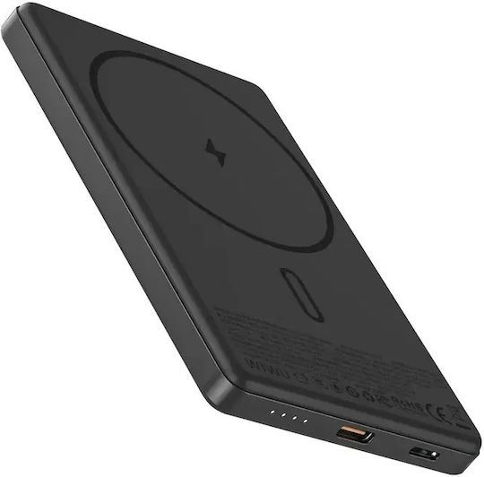 Wiwu P072 MagSafe Външна Батерия 5000mAh 20W с USB-C Изходен Порт Power Delivery Черна