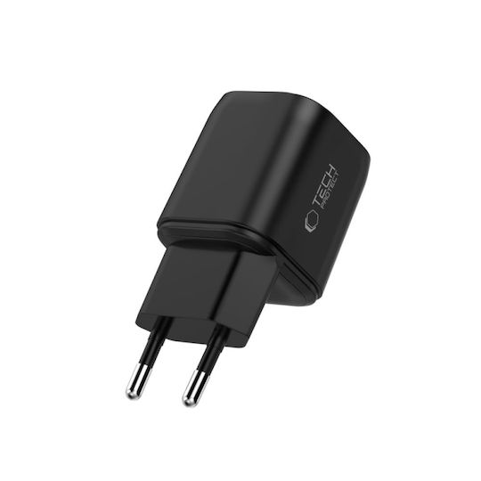 Tech-Protect GaN Charger Without Cable with USB-A Port and 2 USB-C Ports 100W Power Delivery / Quick Charge 3.0 Black (NCA100W)