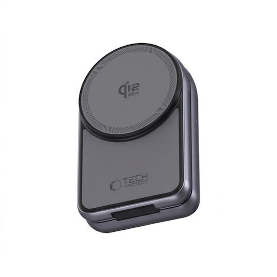 Tech-Protect Безжично зарядно устройство Qi2 25W Сив (A53)