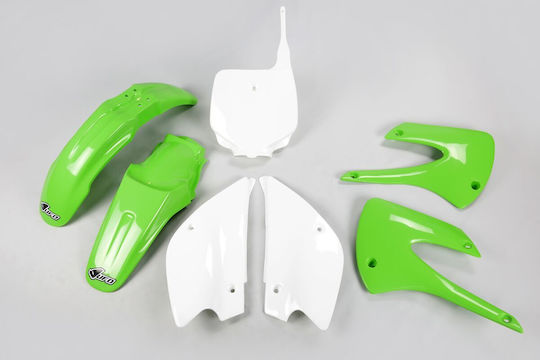 UFO Motorrad Kunststoff-Set für Kawasaki KX Mehrfarbig 1Stück
