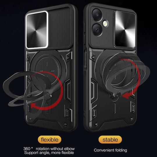 Techsuit Back Cover Silicone Black (Oppo A17)
