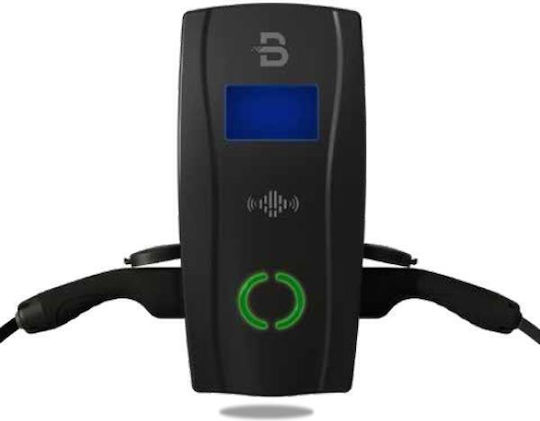 Eurolamp BENY Wall Mounted Three-Phase Electric Car Charger 2x22kW with Built-in Cable Type 2