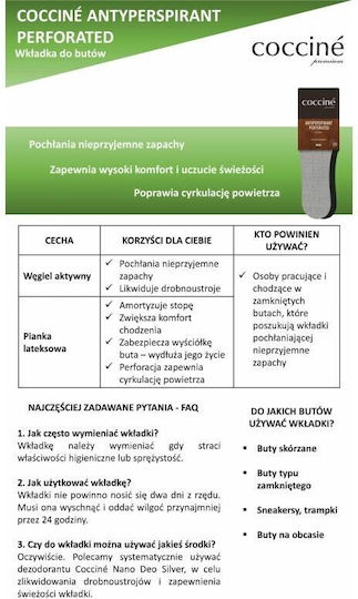 Coccine Ανατομικοί Πάτοι Παπουτσιών 103080/41 2τμχ