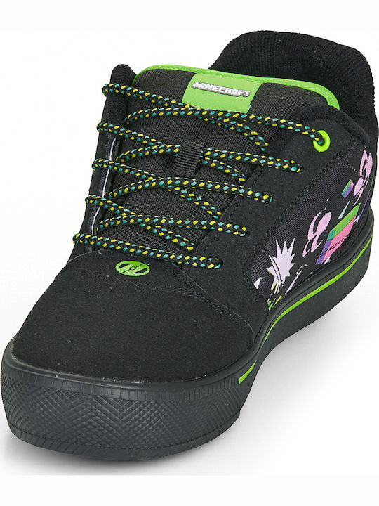 Pro Παιδικά Sneakers με Ροδάκια Μαύρα