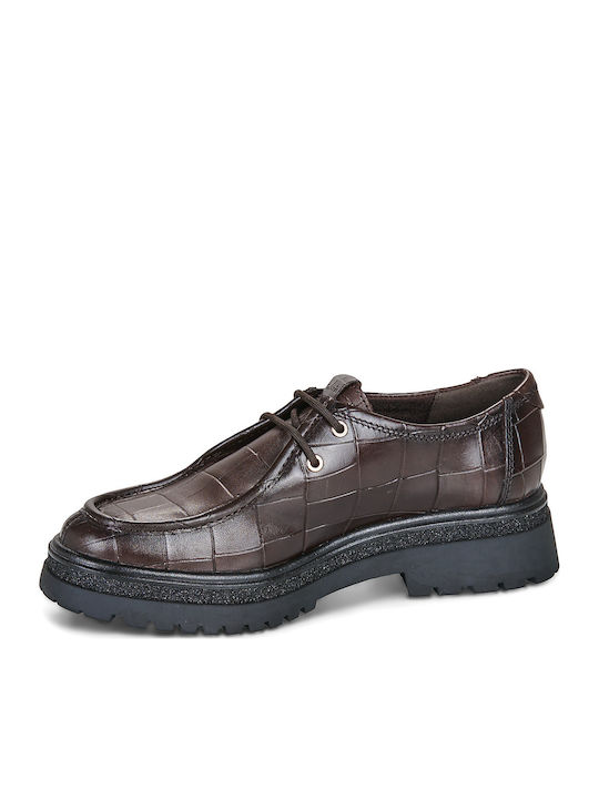 Damen Oxfords in Braun Farbe