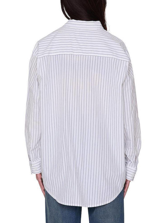 Obey Carlotta Stripe Women's Shirt White