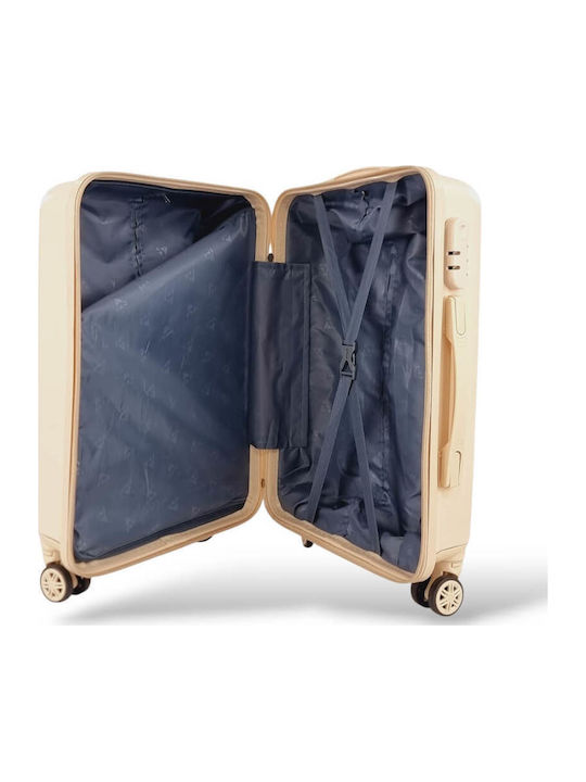 Jetbags Suitcases Hard Beige with 4 Wheels Set 3 Pcs