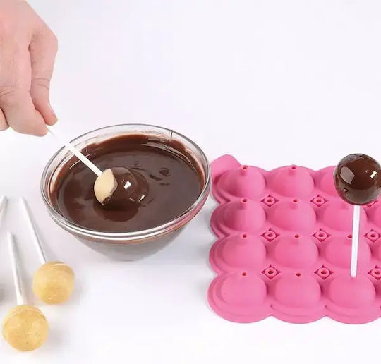 Silikomart Bakeware Tin For Chocolates Made Of Silicone 3x3cm 2 Pieces
