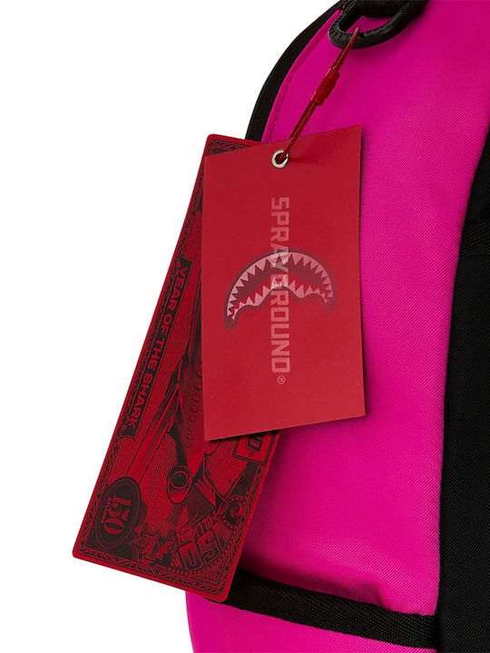Sprayground Ghiozdan de Spate Pentru Școala Gimnazială - Liceu Shark Central Wht Stencil Shark Pink Nylon