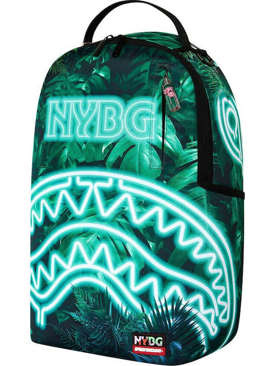 Sprayground Ученическа Раница За Гимназия С Джоб За Бутилка NYBG Neon Jungle 29 x 15 x 45 см