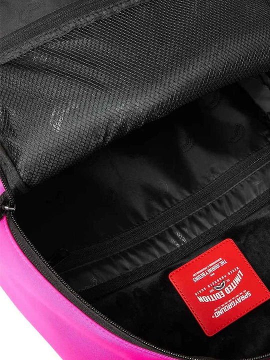 Sprayground Σχολική Τσάντα Πλάτης Γυμνασίου - Λυκείου Σακίδια πλάτης Backpacks SHARK CENTRAL WHITE STENCIL SHARK PINK NYLON