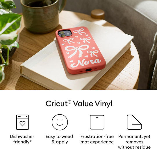 Cricut Permanent Vinyl Sheets Value Pack 50 Sheets 30.5x30.5 Cm Rainbow Colors Waterproof Weather-resistant Plotter Vinyl Mugs Bottles Cars Windows