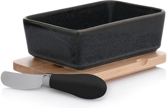 Duka Butterdose Aus Porzellan Schwarz