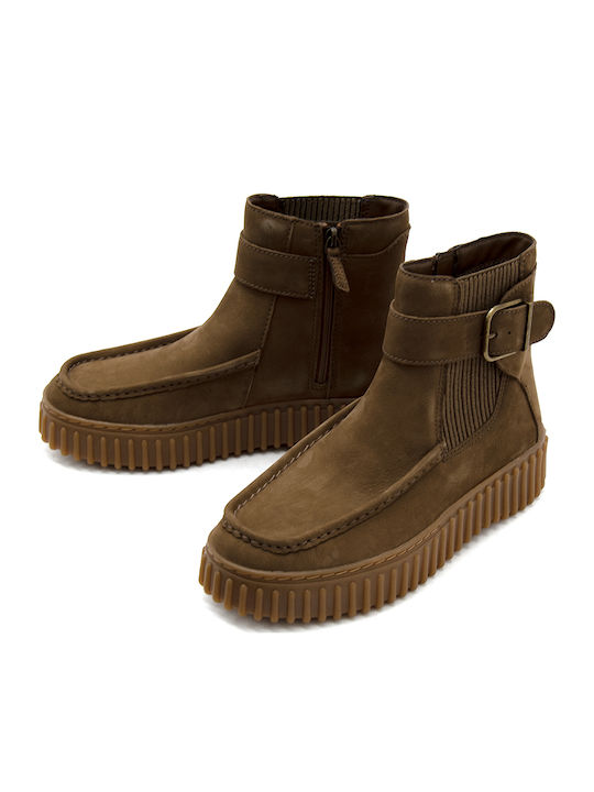 Torhill Leder Damen Stiefeletten Braun